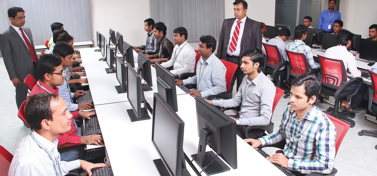 office, classroom, computers, work, information technology, india, indian, people, worker, students, learning