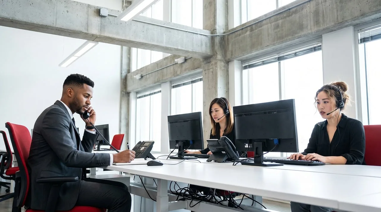 office, call center, customer service, teamwork, technology, communication, professional, support, modern, collaboration, productive, computer, headset, telephone, workplace, diversity, employees, discussion, corporate, work