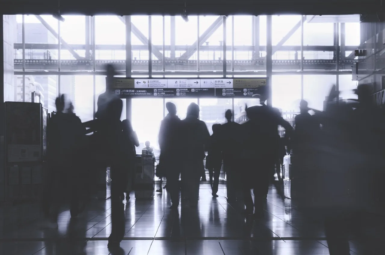 people, station, ticket gate, people, people, people, people, people